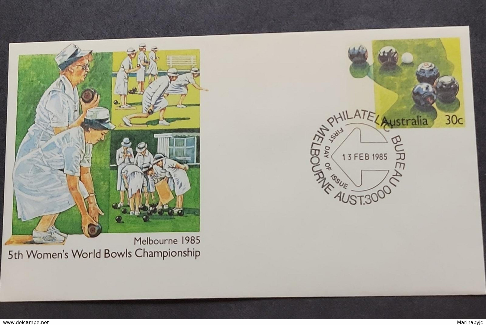 P) 1985 AUSTRALIA, WOMEN'S WORLD BOWLS CHAMPIONSHIP, POSTAL STATIONERY, MAP, SHIPS, MNH - Other & Unclassified