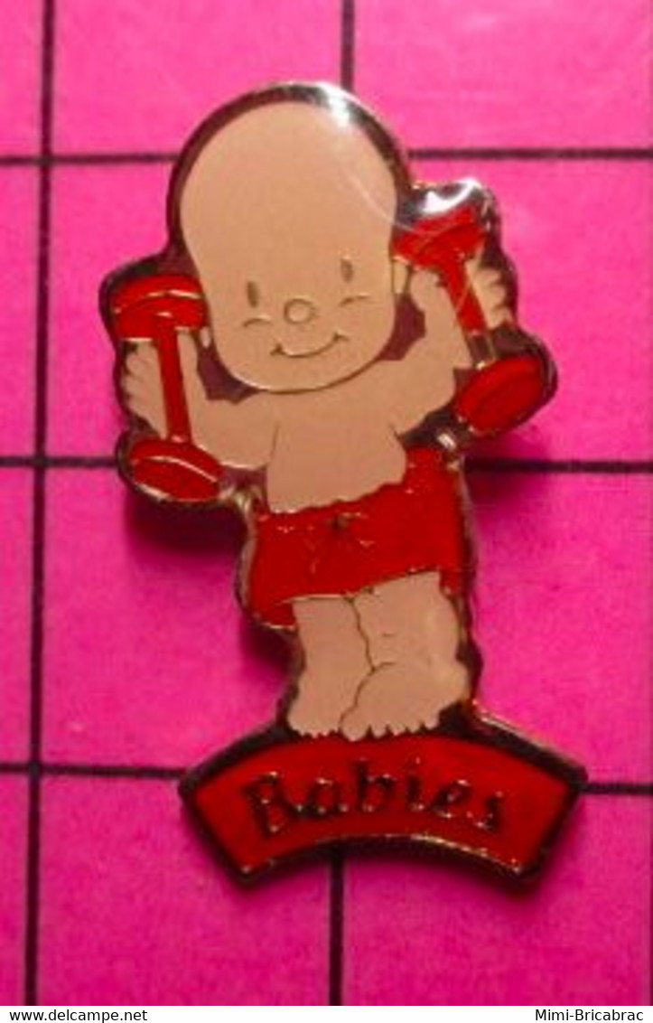 422 Pin's Pins / Beau Et Rare / THEME : SPORTS / BEBE HALTEROPHILE BABIES - Weightlifting