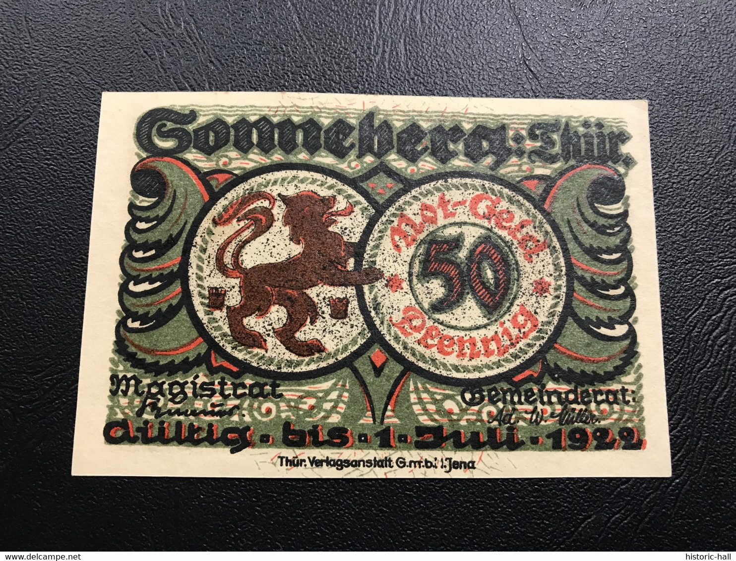 Notgeld - Billet Necéssité Allemagne - 50 Pfennig - Sonneberg - 1 Juillet 1922 - Zonder Classificatie