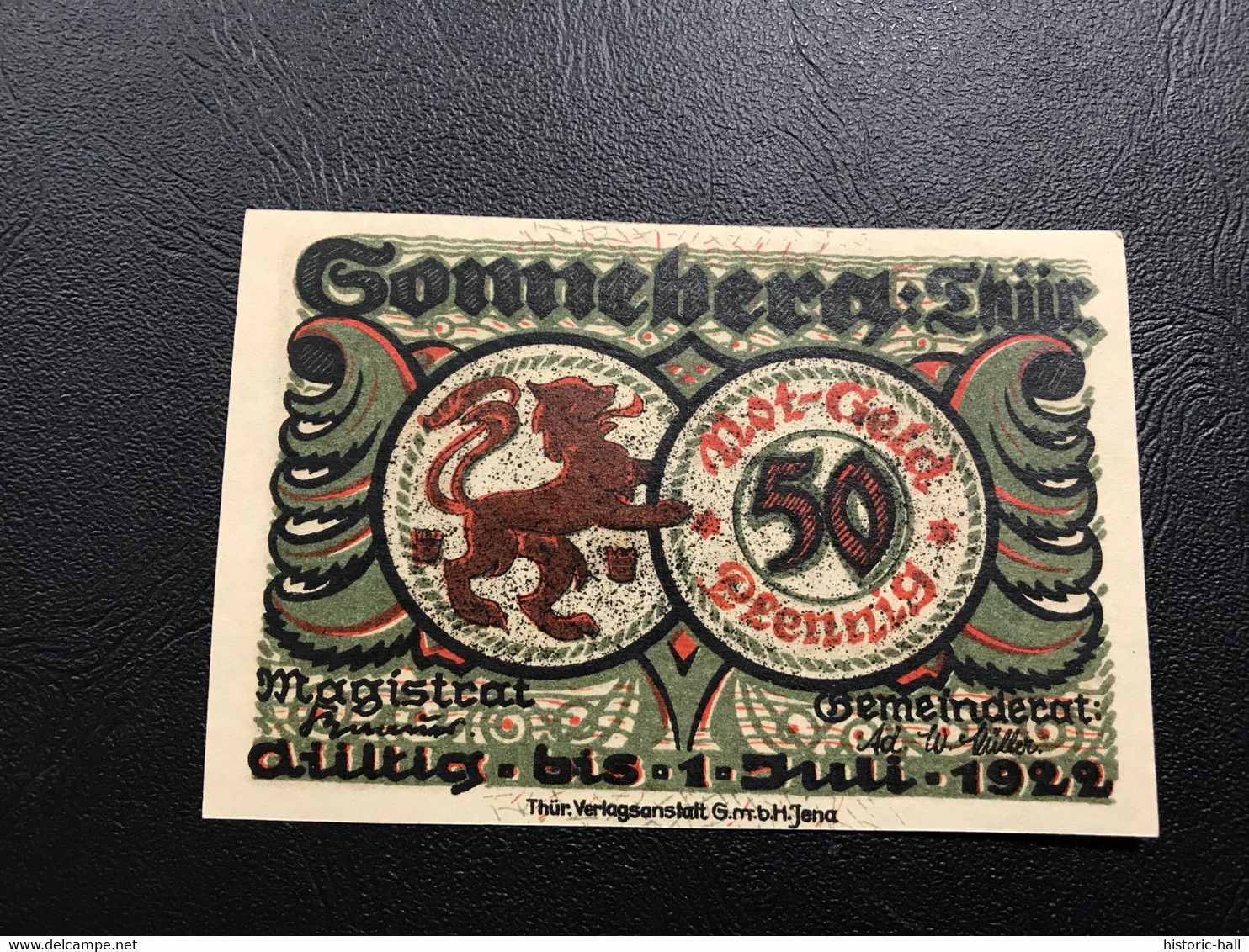 Notgeld - Billet Necéssité Allemagne - 50 Pfennig - Sonneberg - 1 Juillet 1922 - Zonder Classificatie