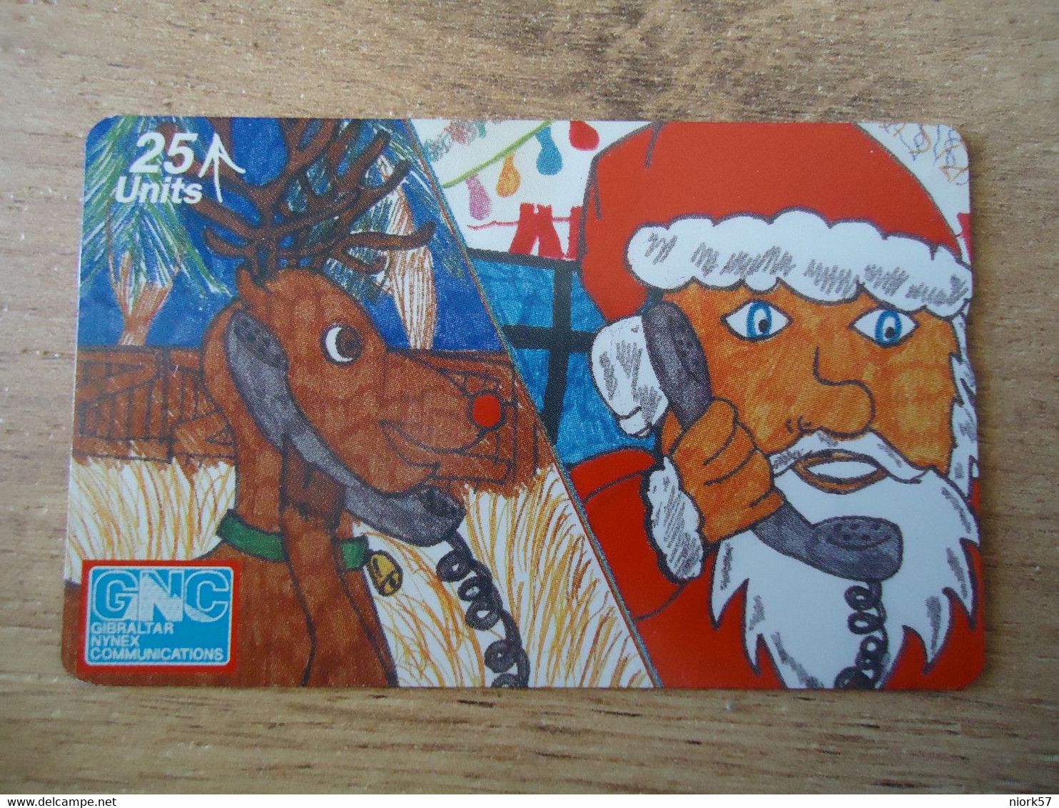 GIBRALTAR  USED PHONECARDS  CHRISTMAS SANTA CLAUS - Culture