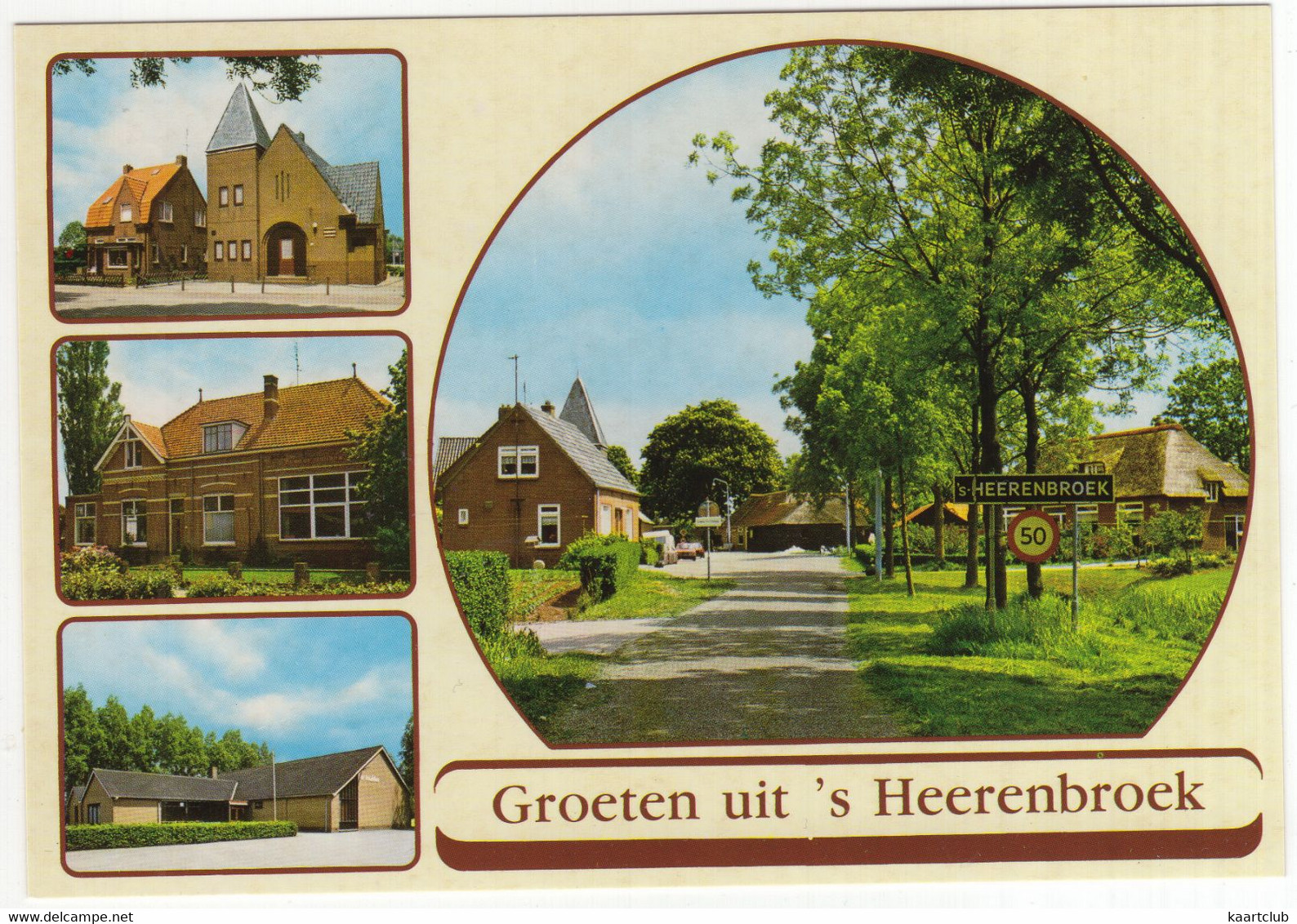 's Heerenbroek - Wijkgebouw Herv. Kerk, 'Prinses Juliana' School, Ver. Gebouw 'de Kandelaar', Dorpsgezicht - (Kampen) - Kampen