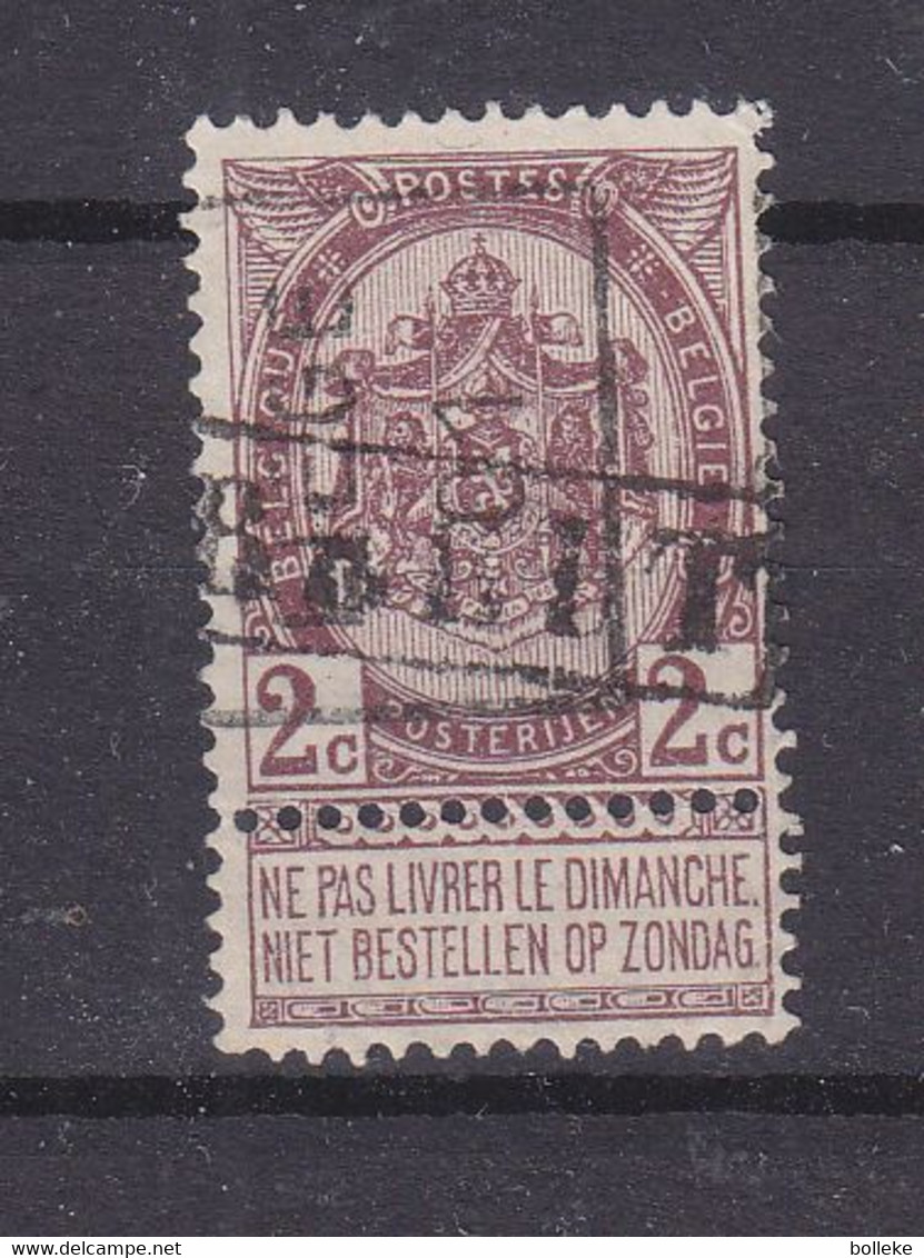 Belgique - Timbre Préoblitéré Liège - Avec Cachet Rectangulaire - - Typografisch 1906-12 (Wapenschild)