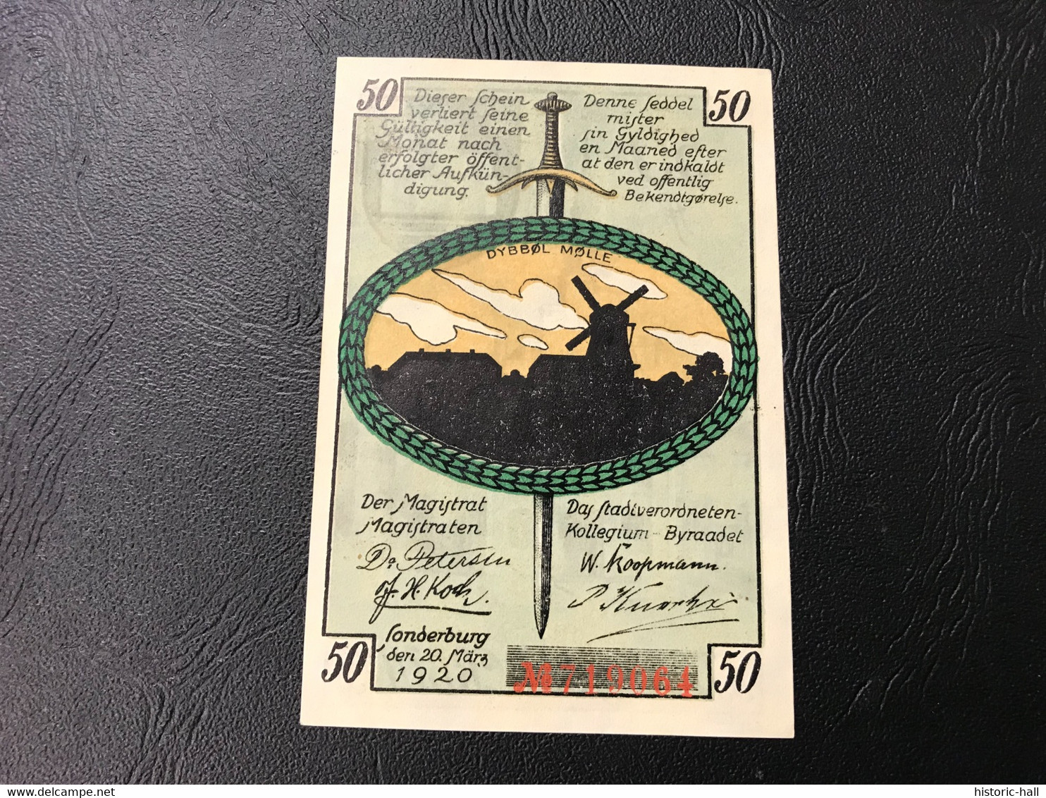 Notgeld - Billet Necéssité Allemagne - 50 Pfennig - Sonderburg - 20 Mars 1920 - Ohne Zuordnung