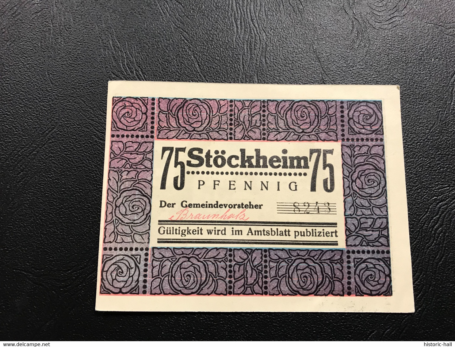 Notgeld - Billet Necéssité Allemagne - 75 Pfennig - Stöckheim - 1921 - Non Classés