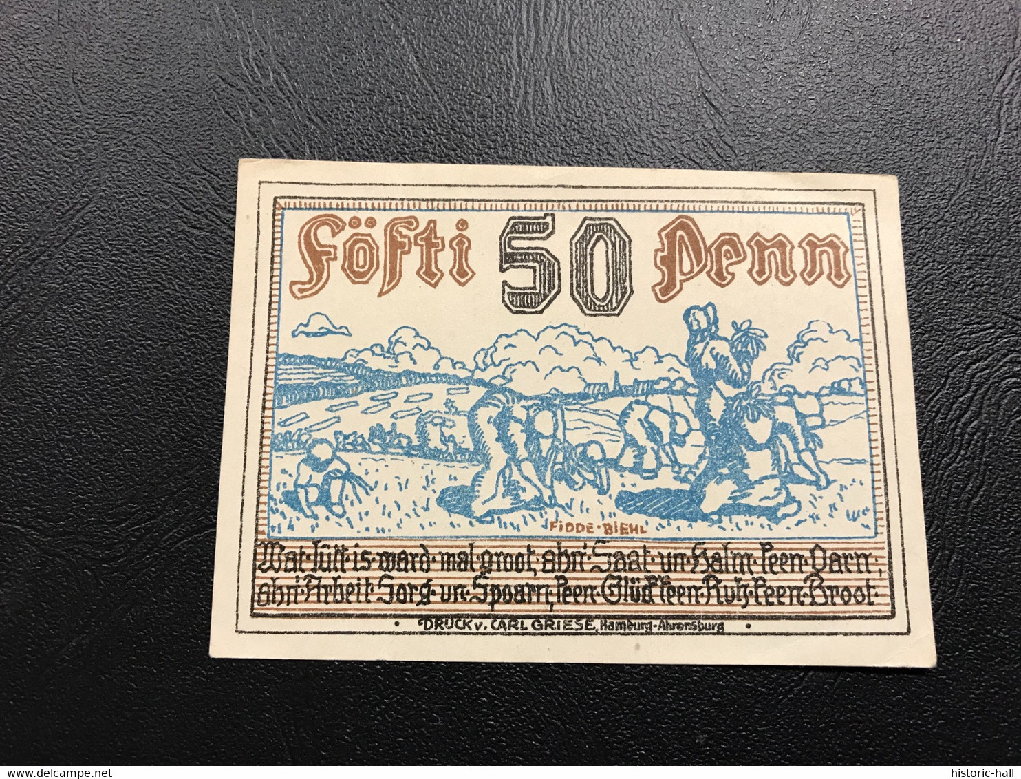 Notgeld - Billet Necéssité Allemagne - 50 Pfennig - Stormarn - 24 Juin 1920 - Ohne Zuordnung