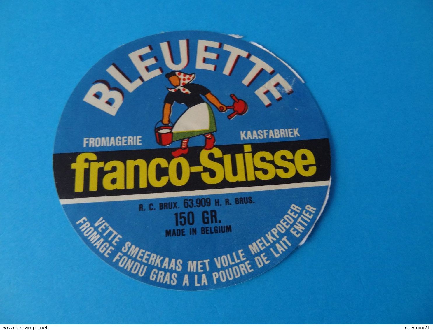 Etiquette De Fromage Bleuette Franco Suisse - Formaggio