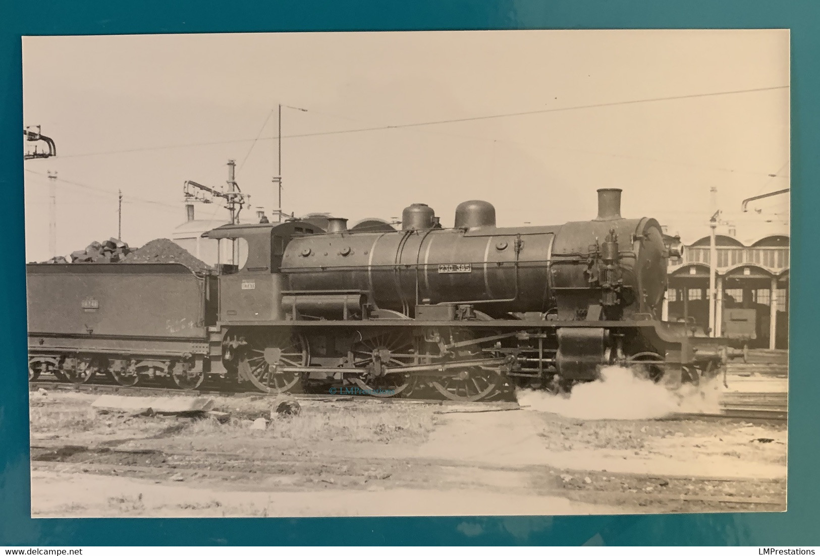 Locomotive Etat 230 385 - Photo Train Gare Montrouge - Fin Années 1930 - France Paris Ouest Loc Loco Vapeur SNCF 230 H - Trains