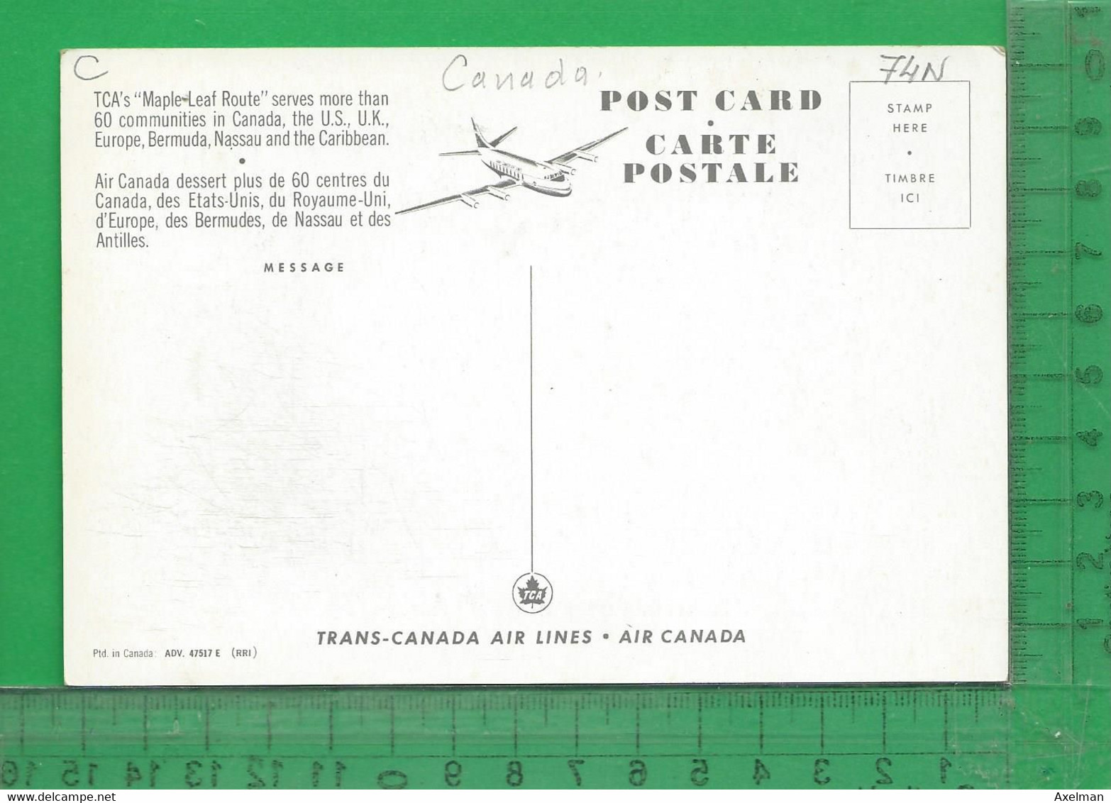 CPM  CANADA : Trans Canada Air Lines , Blasons Des 10 Provinces Canadiennes - Cartes Modernes