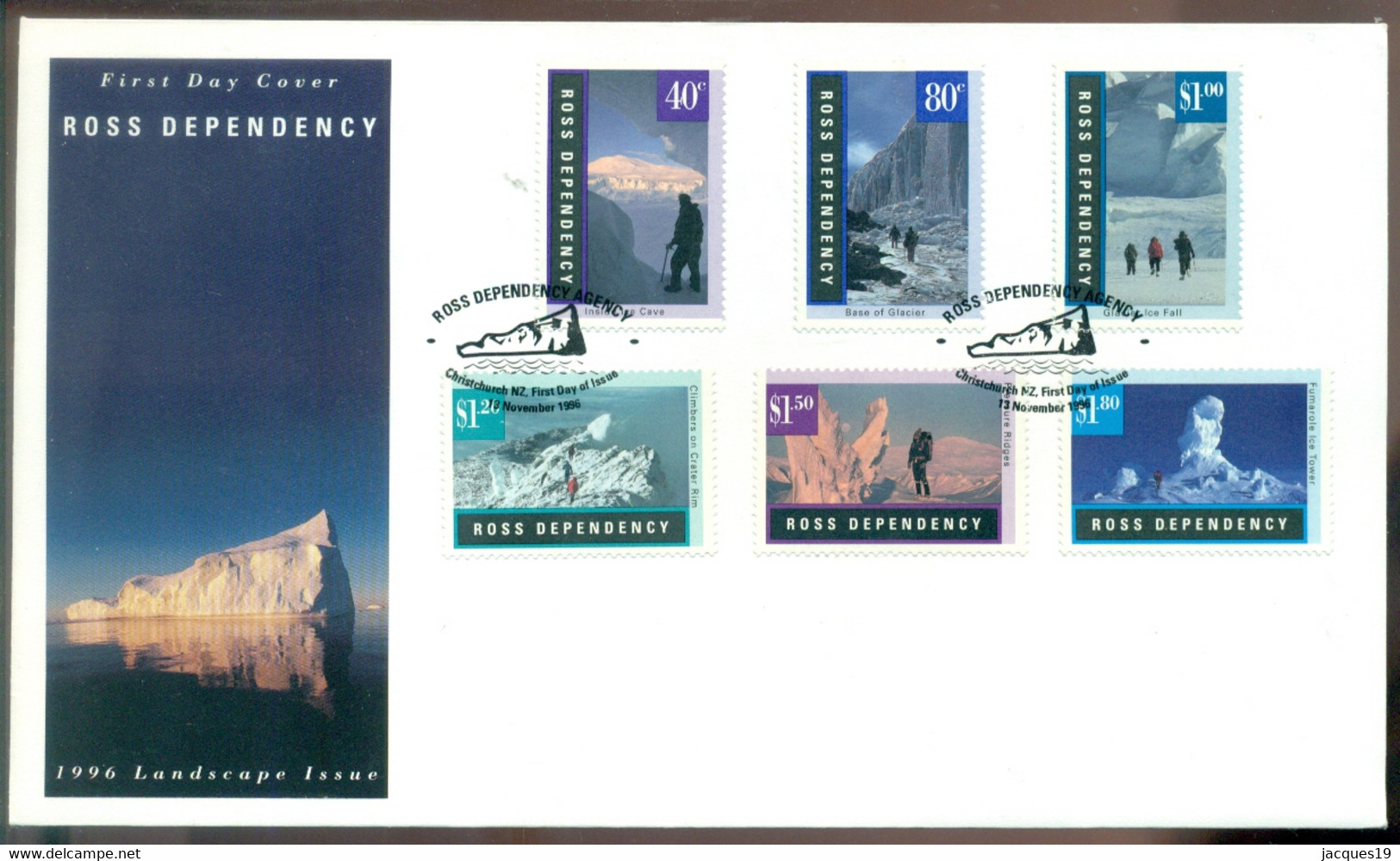 Ross Dependency 1996 FDC Landscape Issue - FDC
