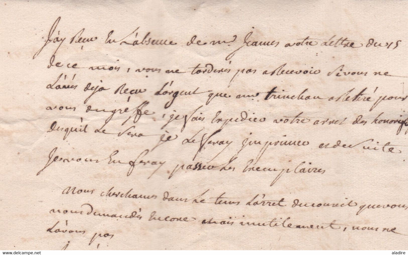 1778 - Marque Postale DE TOULOUSE Sur Lettre Pliée Avec Correspondance Vers La Devèze Près Sémalens Via Puylaurens, Tarn - 1701-1800: Precursors XVIII