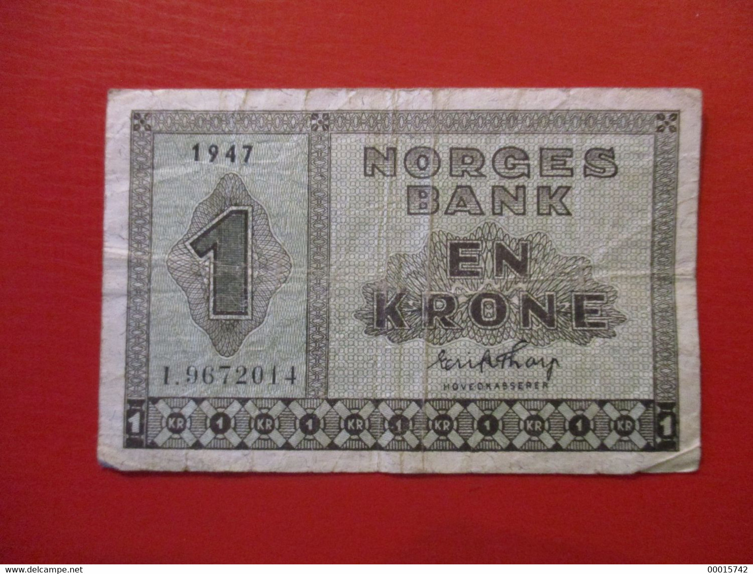 NORWAY 1 KRONE 1947  D-0463 - Norway