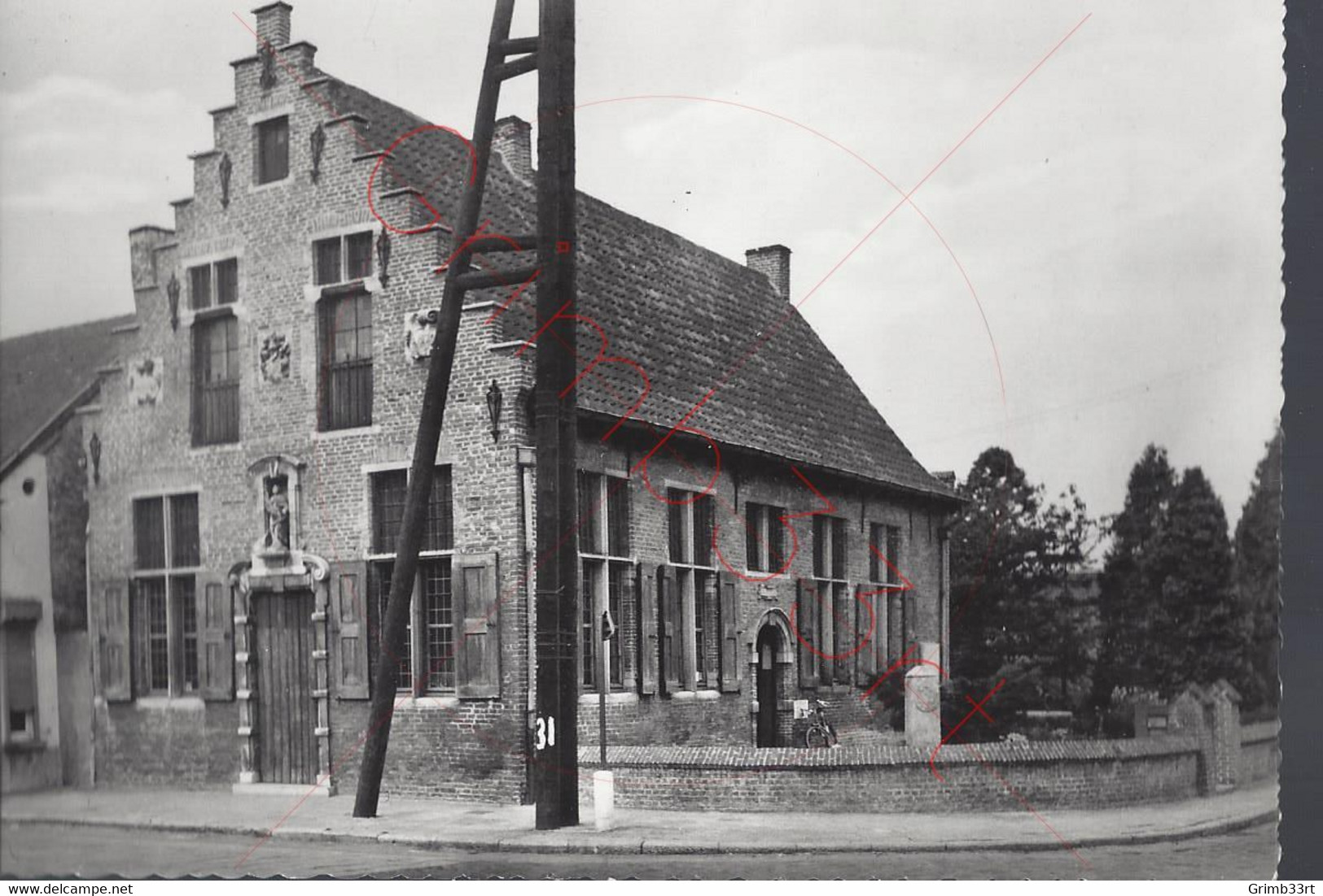 Wachtebeke - Vierschaargebouw (1579) (Bibliotheek) - Fotokaart - Wachtebeke