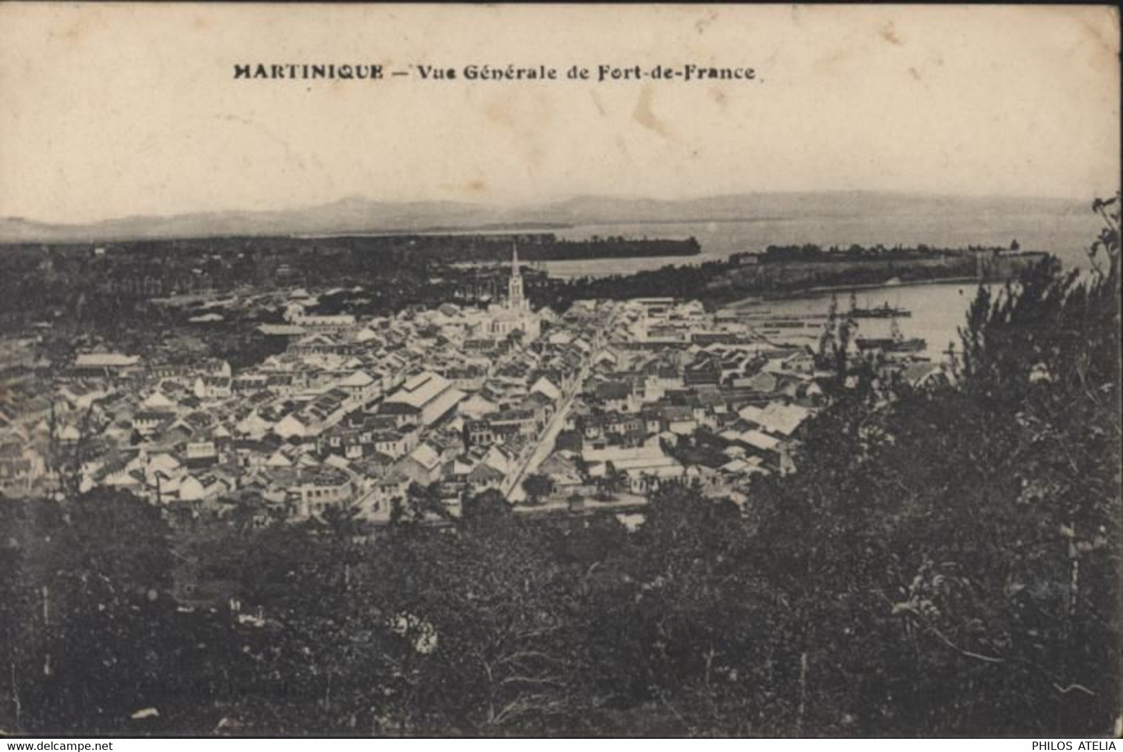 CPA CP Martinique Vue Générale Fort De France YT 65 CAD Fort De France 27 FEV 12 - Fort De France