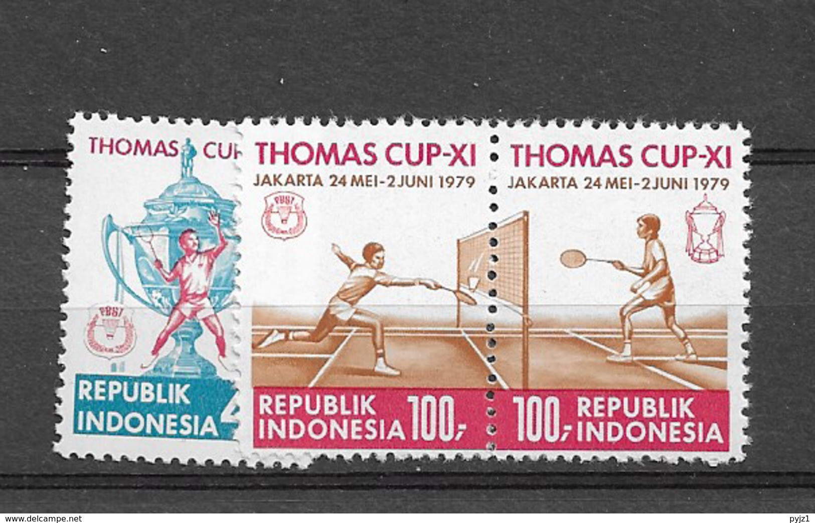 1979 MNH Indonesia,.postfris** - Badminton