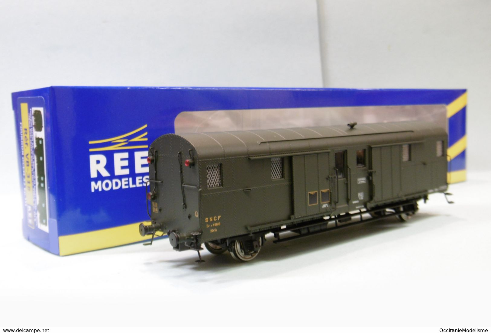 REE - Fourgon OCEM 32 Sud-Ouest SNCF Avec Feux Ep. III Réf. VB-318 Neuf NBO HO 1/87 - Passagierwagen