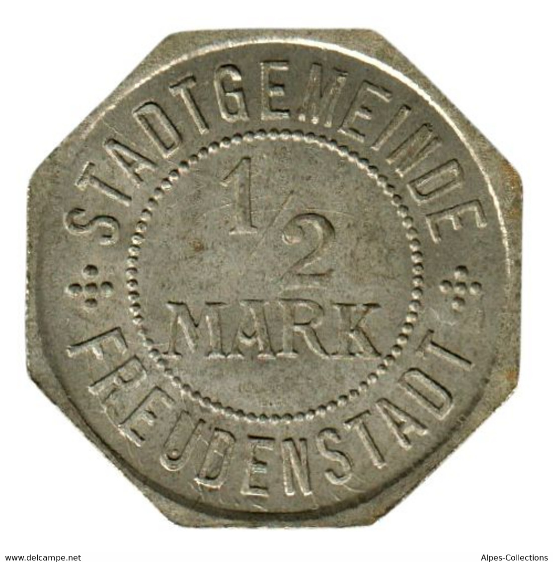 ALLEMAGNE - FREUDENSTADT - 50.2 - Monnaie De Nécessité - 1/2 Mark - Monétaires/De Nécessité