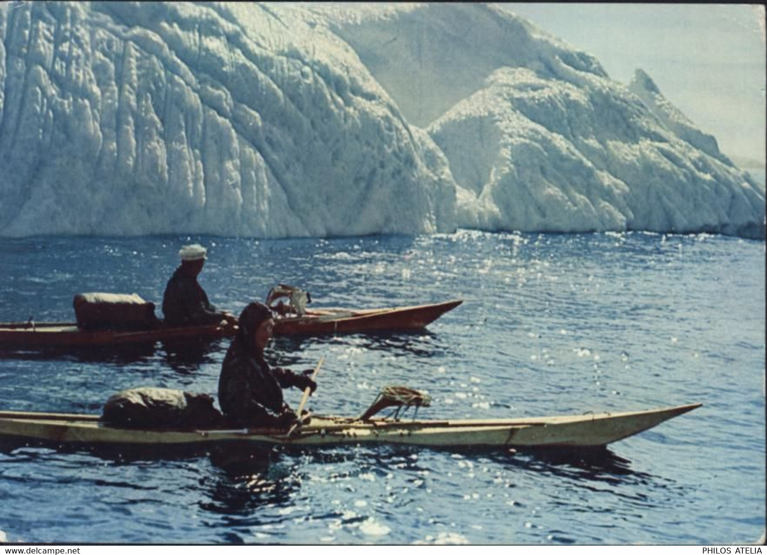 CP Publicitaire Ionyl Mille Ans Après Vikings Kayacs YT St Pierre Et Miquelon 355 337 CAD 25 4 1958 - Brieven En Documenten