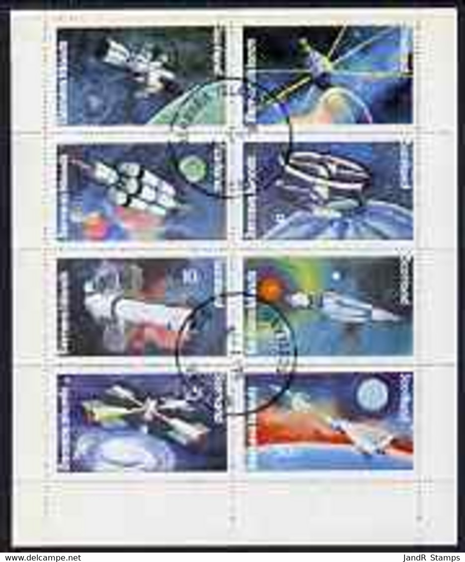 Bernera 1978 Spacecraft Complete Perf Set Of 8 Values (1p To 30p) Fine Cto Used - Local Issues