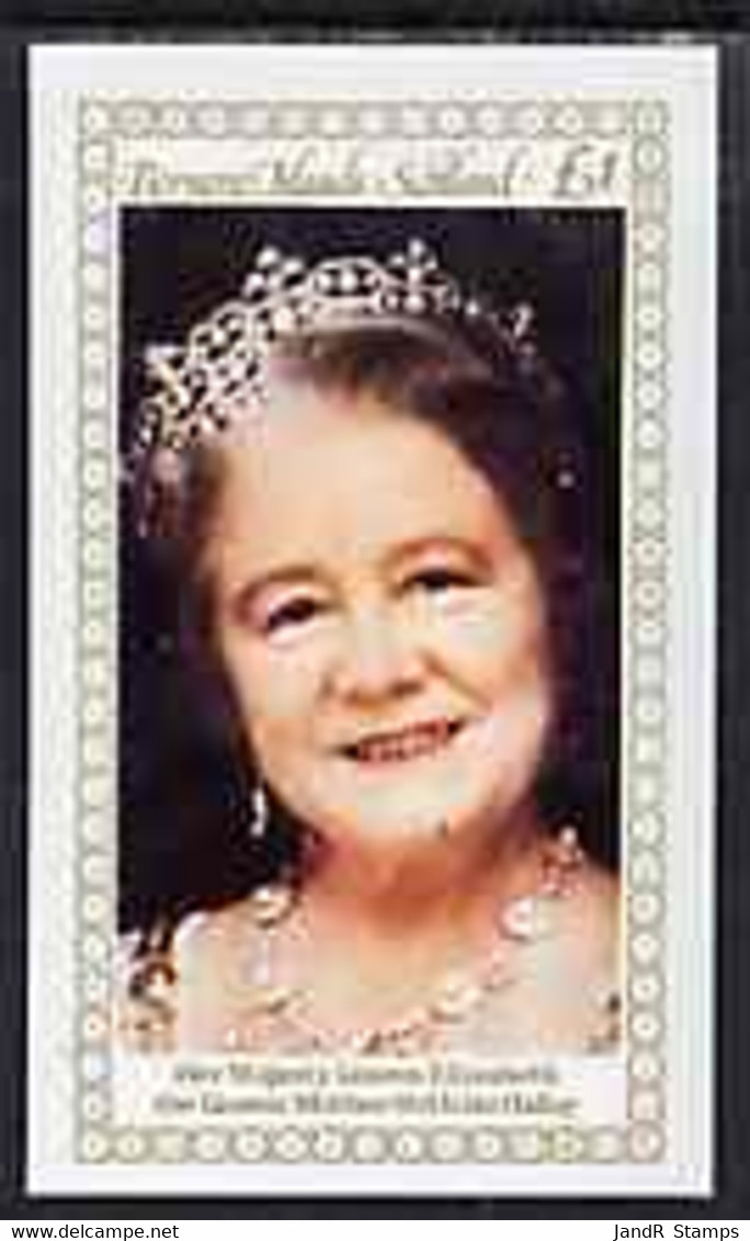 Bernera 1980 Queen Mother's 80th Birthday �1 Imperf Souvenir Sheet MNH - Emissione Locali