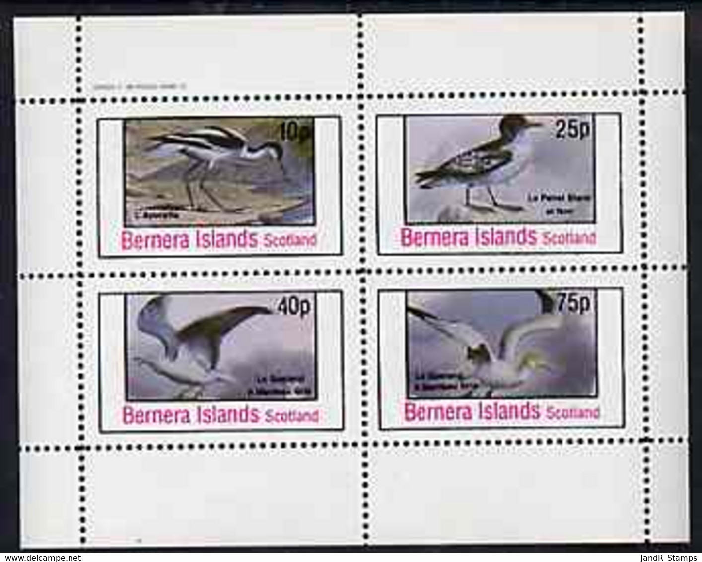 Bernera 1981 Birds #37 Perf Set Of 4 Values MNH - Local Issues