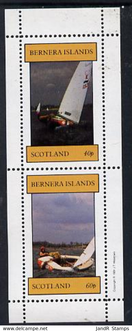 Bernera 1981 Yachts #1 Perf  Set Of 2 Values (40p & 60p) MNH - Local Issues