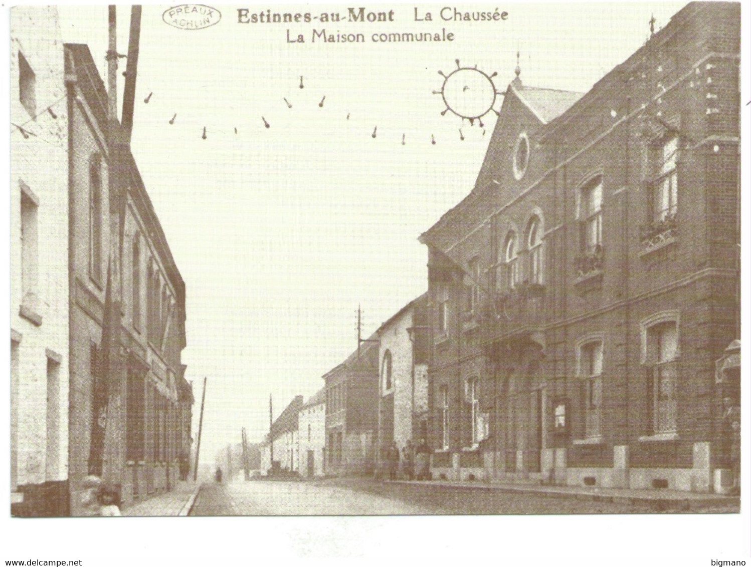 Estinnes Au Mont La Chaussee La Maison Communale ( Carte Adeps ) - Estinnes