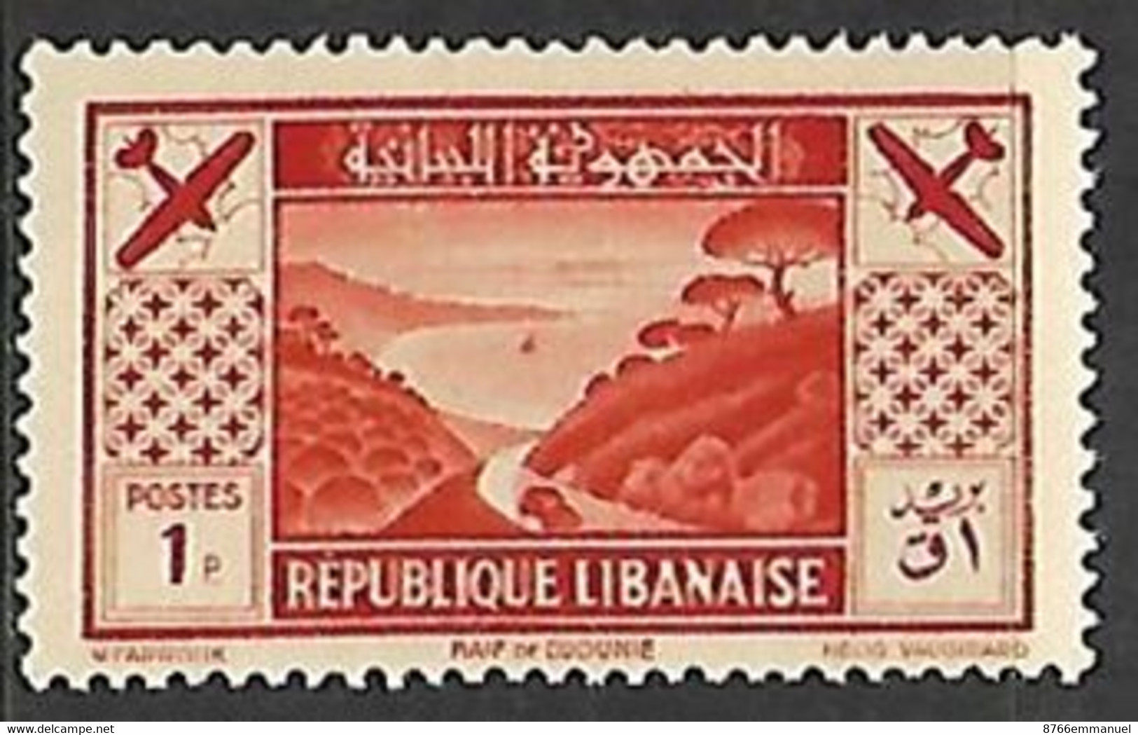 GRAND LIBAN AERIEN N°50 N* - Luftpost