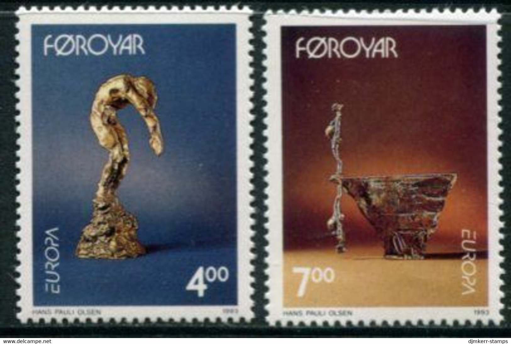 FAROE IS. 1993 Europa: Contemporary Art  MNH / **.  Michel 248-49 - Faroe Islands