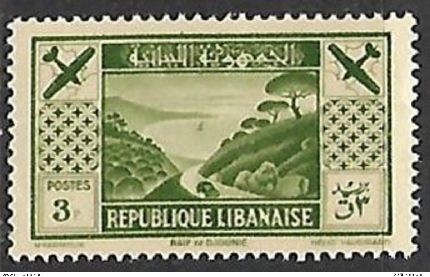 GRAND LIBAN AERIEN N°52 N** - Luftpost