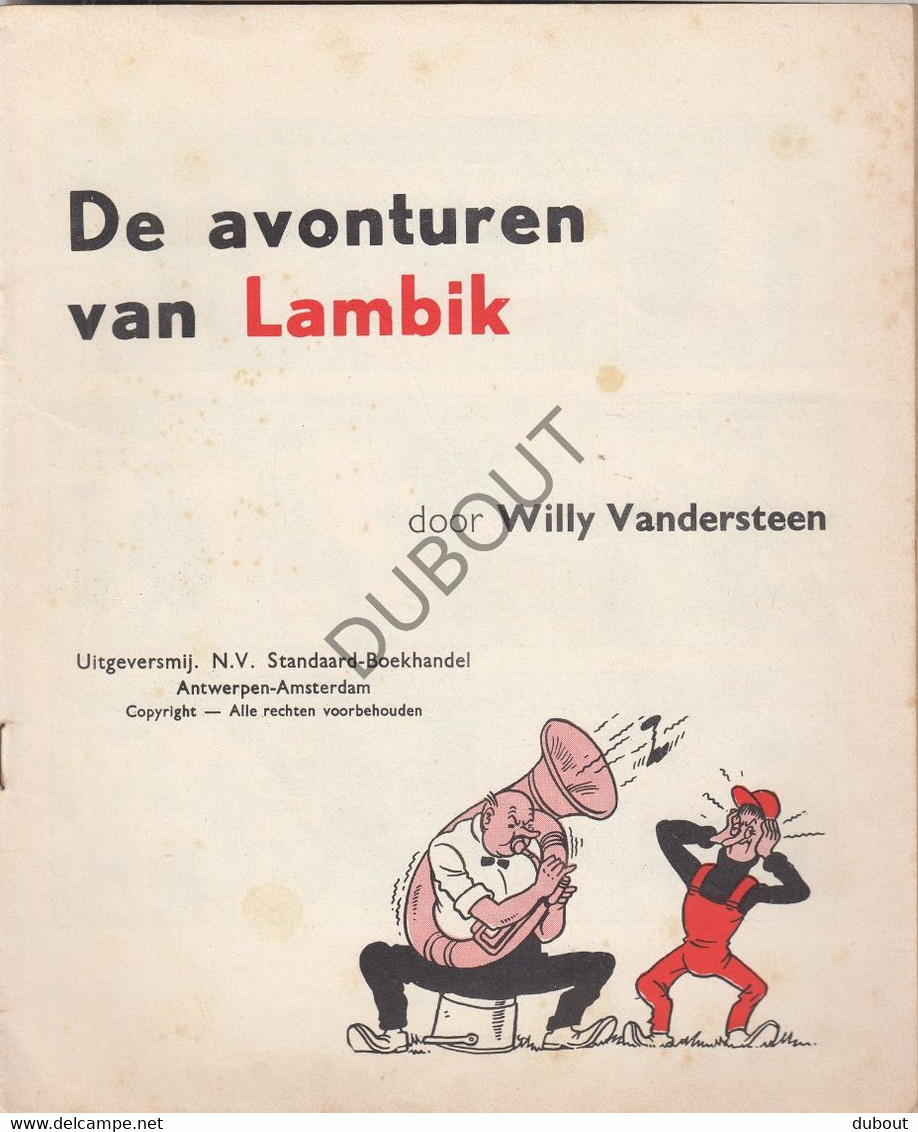 Stripverhaal De Grappen Van LAMBIK - W. Vandersteen - 1ste Druk - 1955 (V751) - Suske & Wiske