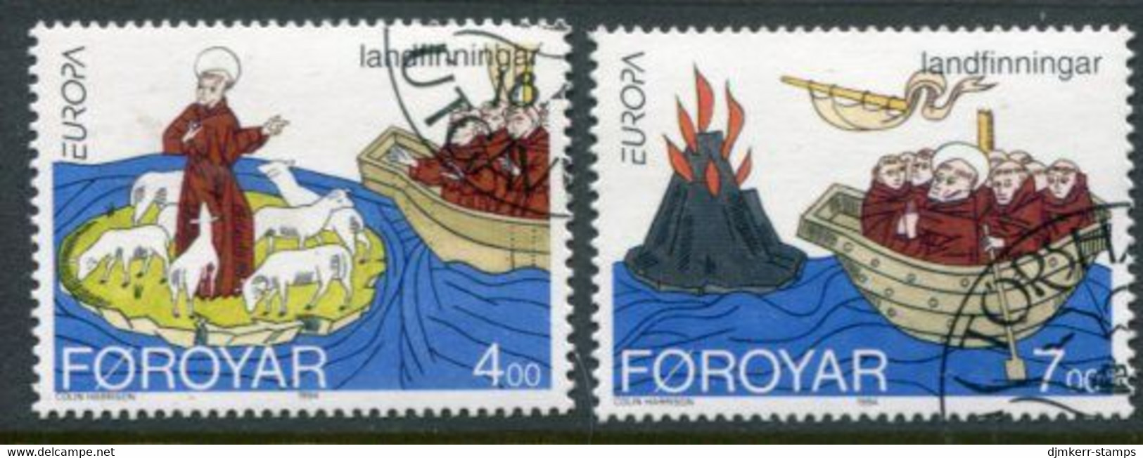 FAROE IS. 1994 Europa: Discoveries  Used.  Michel 260-61 - Islas Faeroes