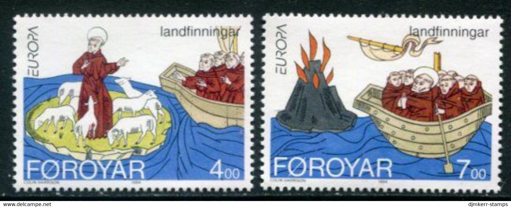 FAROE IS. 1994 Europa: Discoveries  MNH / **.  Michel 260-61 - Faroe Islands