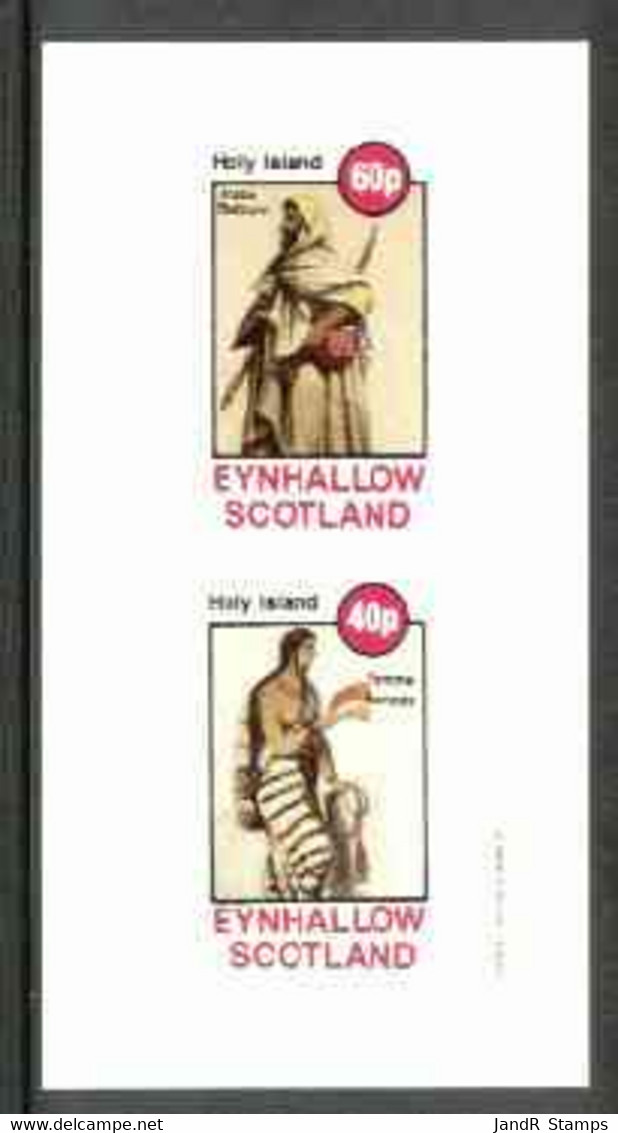 Eynhallow 1982 Costumes #01 (Arab Bedouin & Pampas Woman) Imperf Set Of 2 Values MNH - Emissione Locali