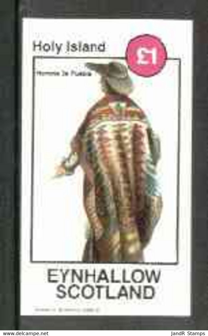 Eynhallow 1982 Costumes #02 (Puebla Man) Imperf Souvenir Sheet (�1 Value) MNH - Local Issues
