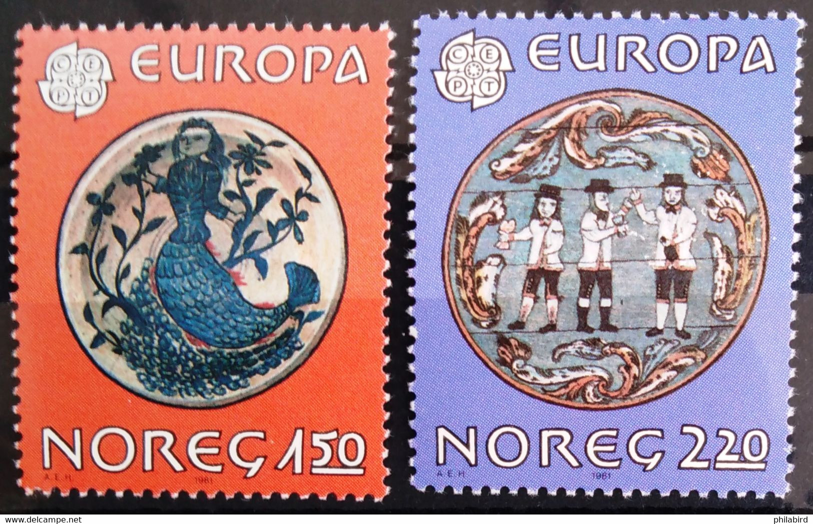 EUROPA 1981 - NORVEGE                    N° 792/793                        NEUF** - 1981