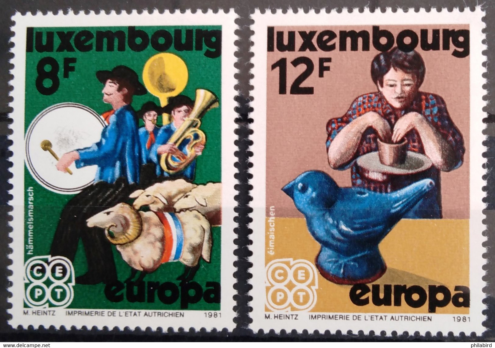 EUROPA 1981 - LUXEMBOURG                    N° 981/982                        NEUF** - 1981