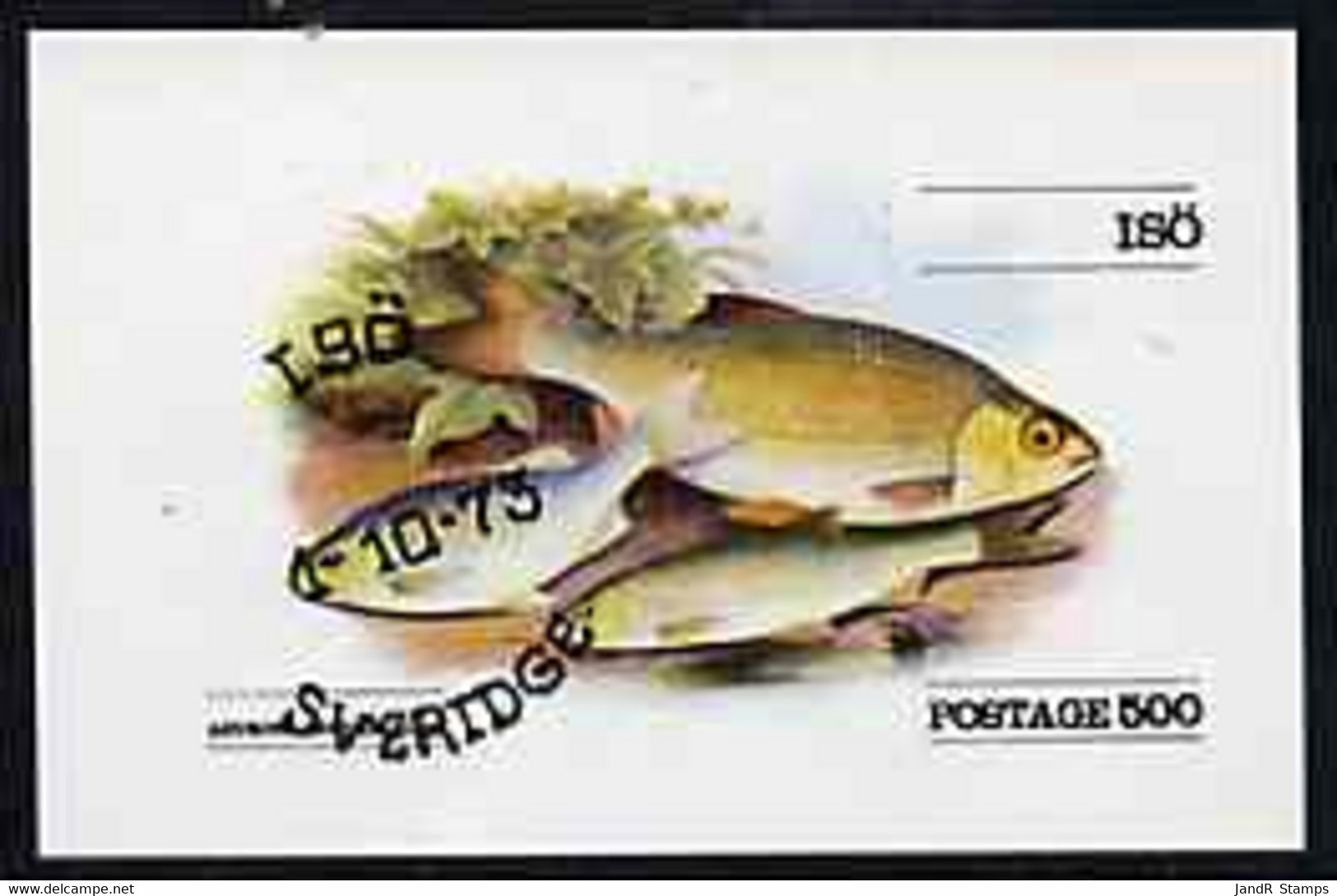 Iso - Sweden 1973 (Rudd) Imperf Souvenir Sheet (500 Value) Cto Used - Emisiones Locales