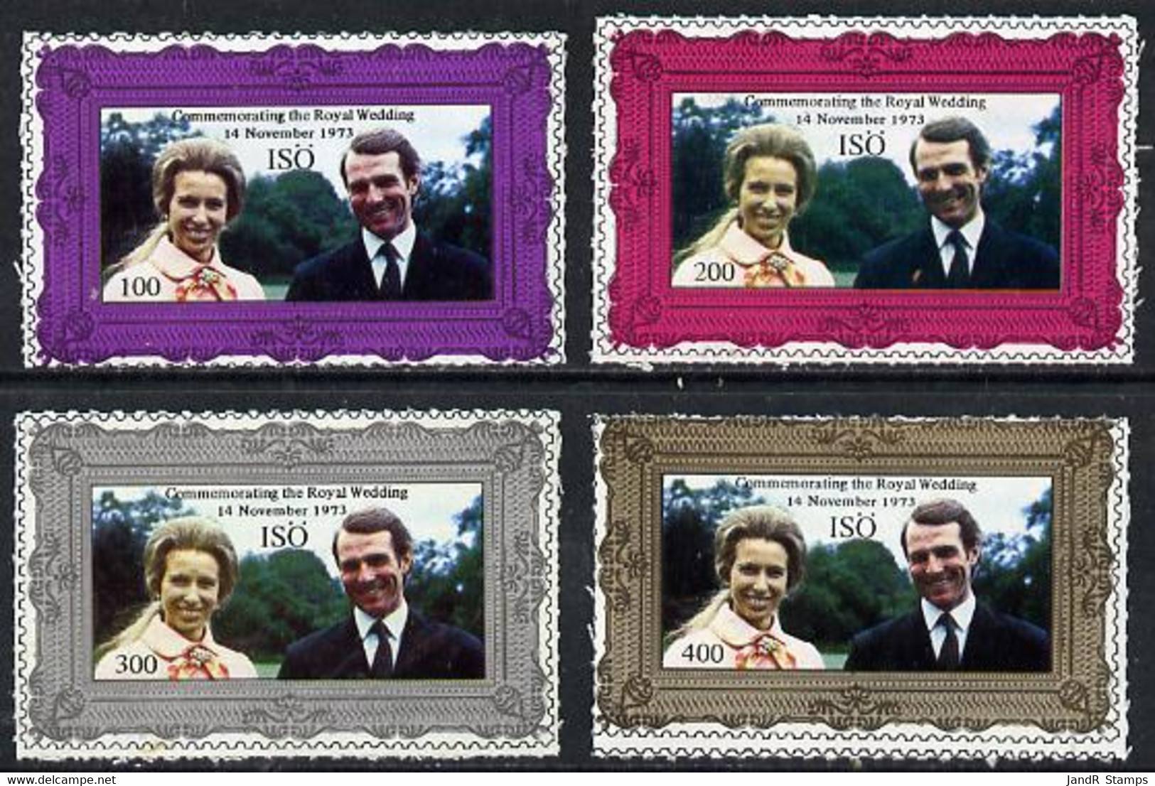 Iso - Sweden 1973 Royal Wedding Set Of 4 MNH* - Local Post Stamps