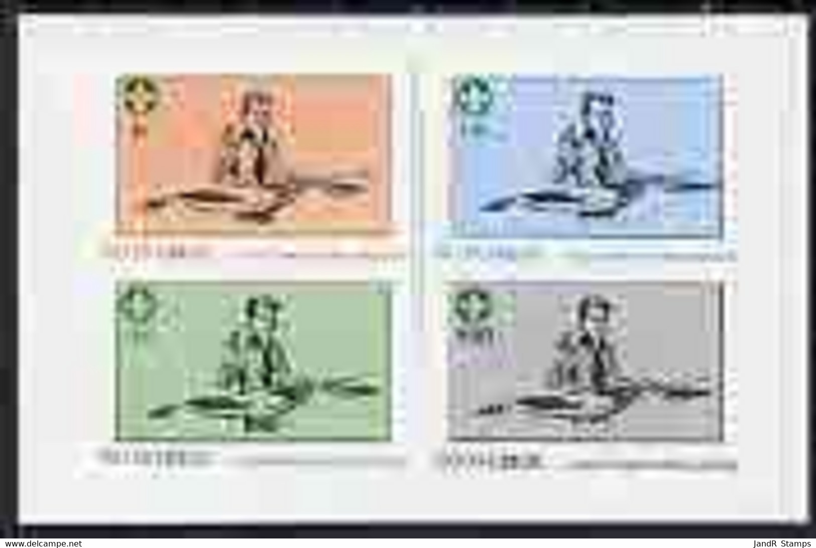 Iso - Sweden 1982 75th Anniversary Of Scouting Imperf  Set Of 4 Values (50 To 500) MNH - Local Post Stamps