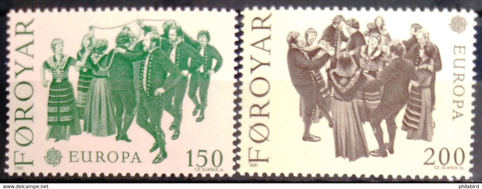 EUROPA 1981 - FEROE                    N° 57/58                        NEUF* - 1981