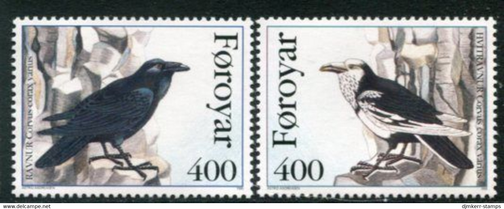 FAROE ISLANDS 1995 Faeroese Ravens MNH / **.  Michel 283-84 - Islas Faeroes