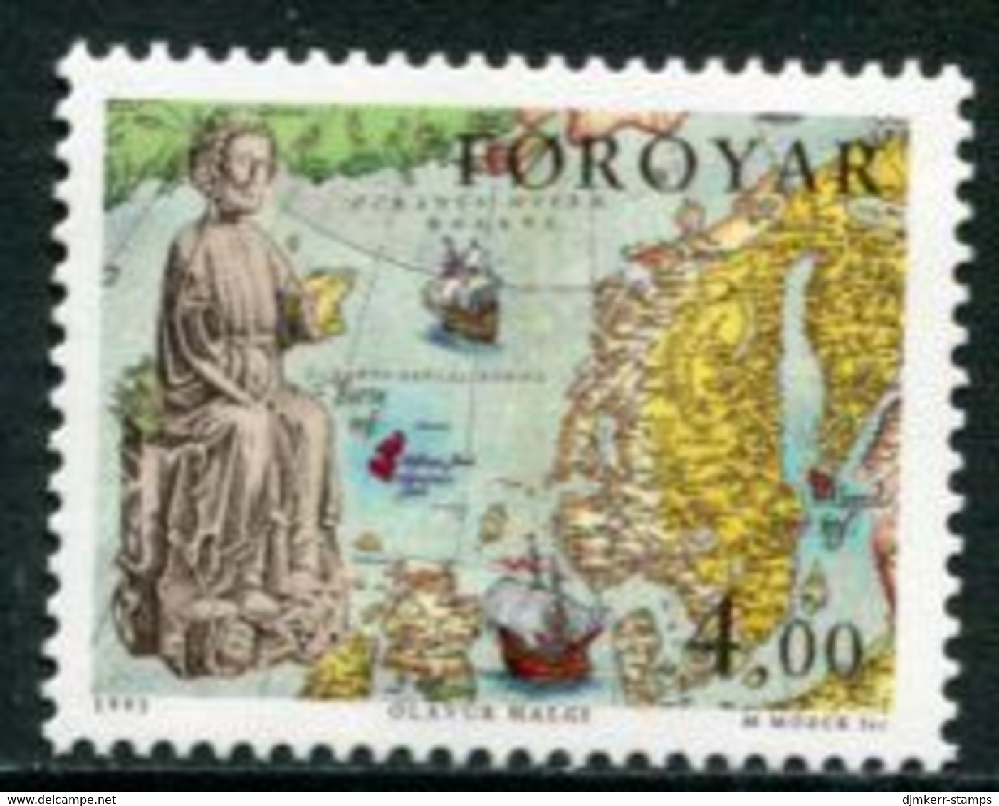 FAROE ISLANDS 1995 Millenary Of King Olav II  MNH / **.  Michel 288 - Faroe Islands