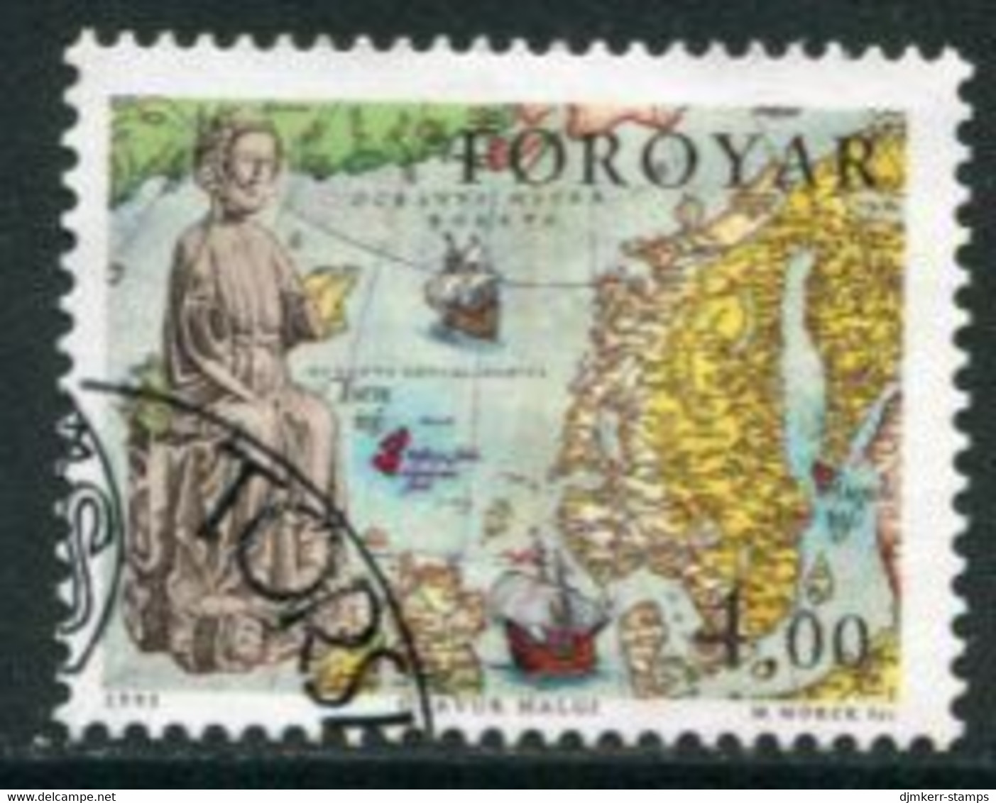 FAROE ISLANDS 1995 Millenary Of King Olav II  Used.  Michel 288 - Faroe Islands