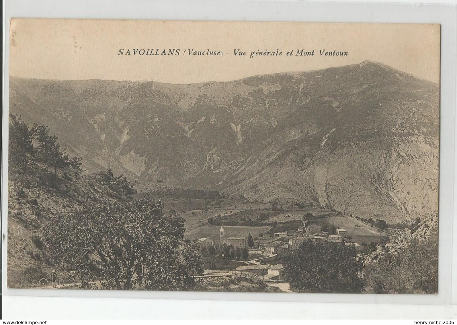 84 Vaucluse Savoillans Vue Générale Et Mont Ventoux 1923 - Autres & Non Classés