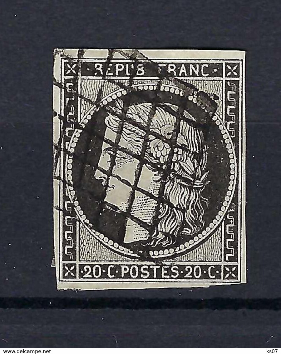 Frankreich Yvert No.3a Gestempelt Kat.70,-€ - 1849-1850 Ceres