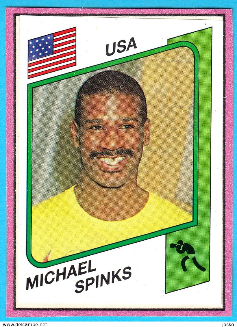 MICHAEL SPINKS (USA) - Old Boxing Card Cut From The Album * Boxe Boxeo Boxen Pugilato - Tarjetas