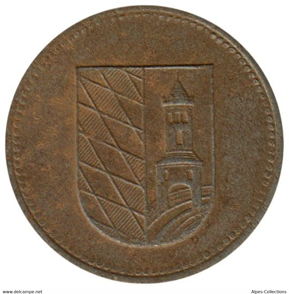 ALLEMAGNE - GUNZBURG - 50.1 - Monnaie De Nécessité - 50 Pfennig 1918 - Monétaires/De Nécessité