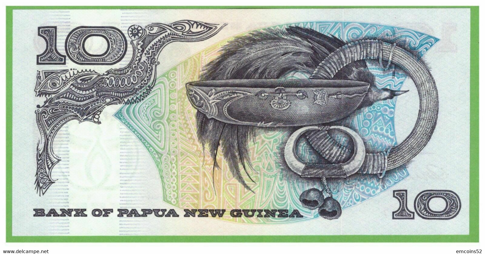 PAPUA NEW GUINEA 10 DOLLARS 1985/1987  P-7  UNC - Papua-Neuguinea