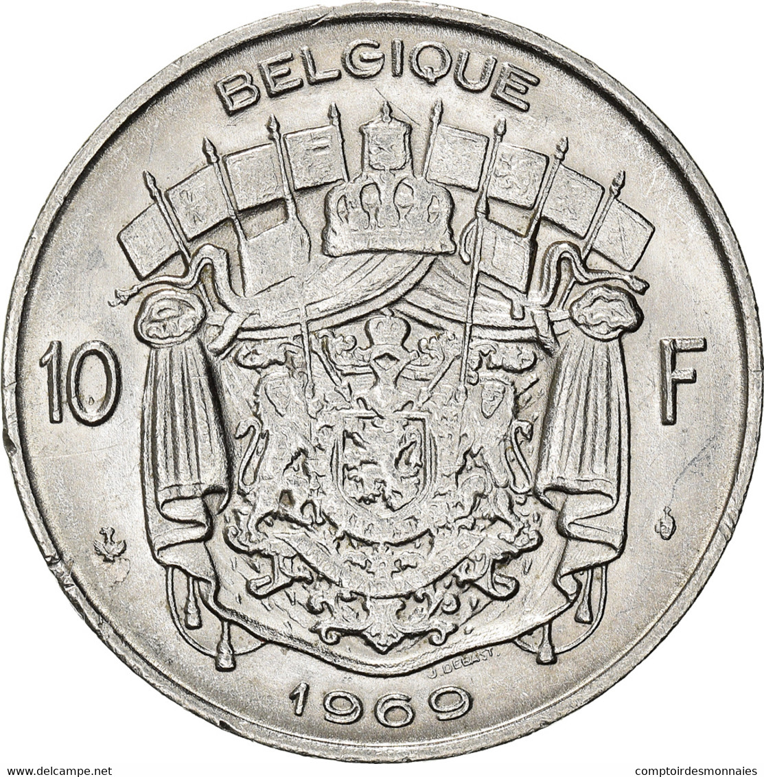 Monnaie, Belgique, Baudouin I, 10 Francs, 10 Frank, 1969, Bruxelles, TTB+ - 10 Frank